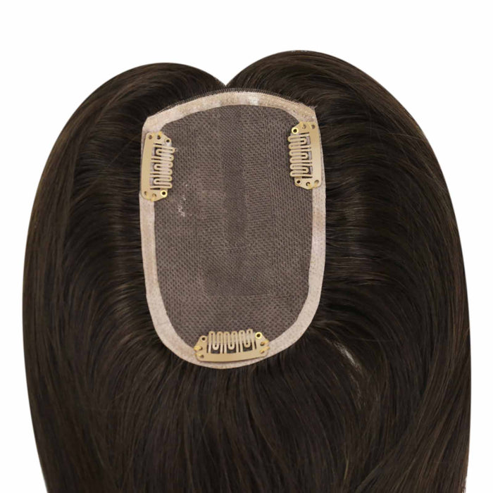 Mono Topper,human hair topper,high-quality remy hair extensions,hair topper women,hair topper,wig,hair topper silk base,hair topper human hair,dark brown hair topper,brown hair topper,natural brown hair topper,dark brown hair topper