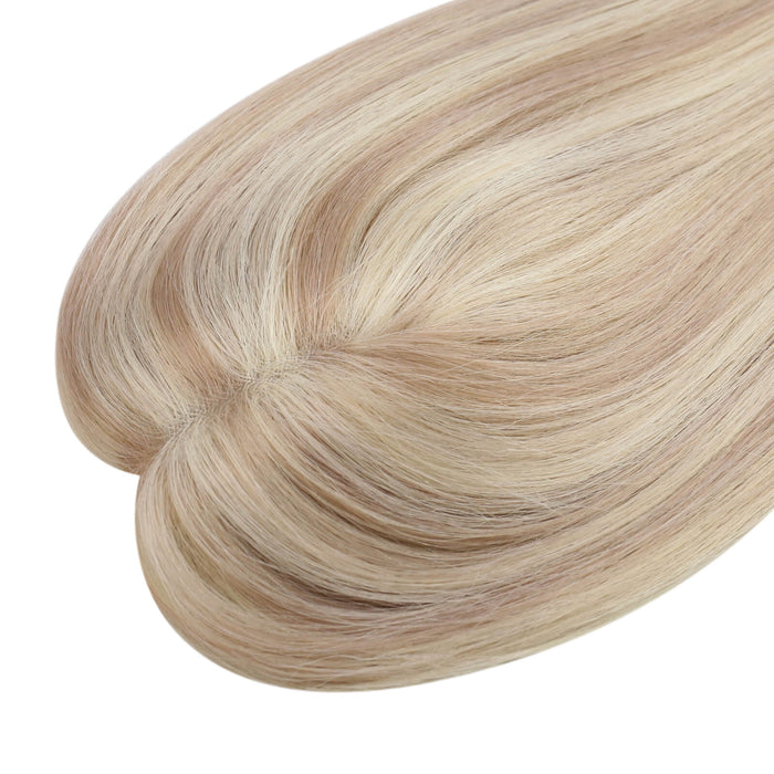 Mono Topper,human hair topper,high-quality virgin hair extensions,hair topper women,hair topper,wig,hair topper silk base,hair topper human hair,light brown hair topper,blonde hair topper,natural blonde hair topper,balayage hair topper,balayage hair extensions,blonde highlight,brown highlight,Hair Volumizers,Clip-In Hair Volumizers