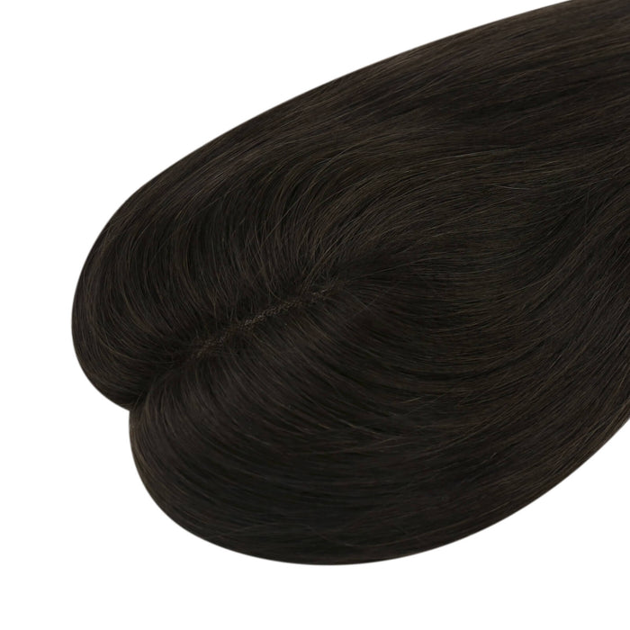 Mono Topper,human hair topper,high-quality virgin hair extensions,hair topper women,hair topper,wig,hair topper silk base,hair topper human hair,dark brown hair topper,black hair topper,natural black hair topper, hair topper black,black hair,Hair Volumizers,Clip-In Hair Volumizers