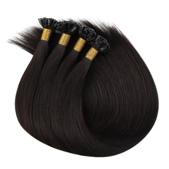 brown hair extensions,human hair extensions,dark brown hair extensions,k tip hair