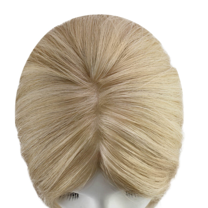 human hair topper,high quality virgin hair extensions,hair topper,women hair topper,wig,hair topper silk base,hair topper human hair,hair extensions,clip in hair extensions,human hair extensions,extensions hair,best hair extensions,blonde hair topper,light brown hair topper,100% human hair,balayage hair extensions,distribute seams at will,invisible topper,large base topper,large base 6*7 inch,Hair Volumizers,Clip-In Hair Volumizers