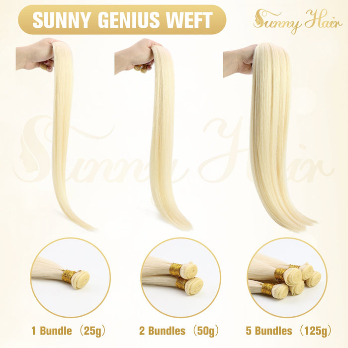 18 inch hair extensions,human hair extensions,weft hair ,hair weft,sunny_hair_genius_weft_huamn-hair-extensions