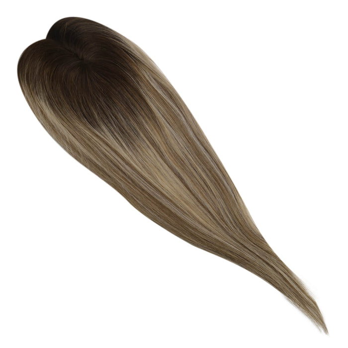 high quality remy hair extensions,hair topper women,hair topper wig,hair topper silk base,hair topper human hair,hair topper for women,hair topper for thinning crown,hair topper,clip on hair topper,dark brown hair topper,human hair topper medium brown,balayage hair topper,Hair Volumizers,Clip-In Hair Volumizers