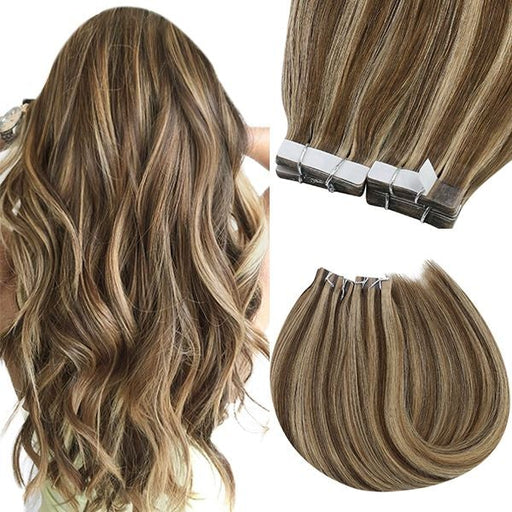 brown tape in hair extensionsblonde highlight tape in hair extensionstape extensions platinum blonde real hair tape in hair extensions remy tape in hair extensions blonde