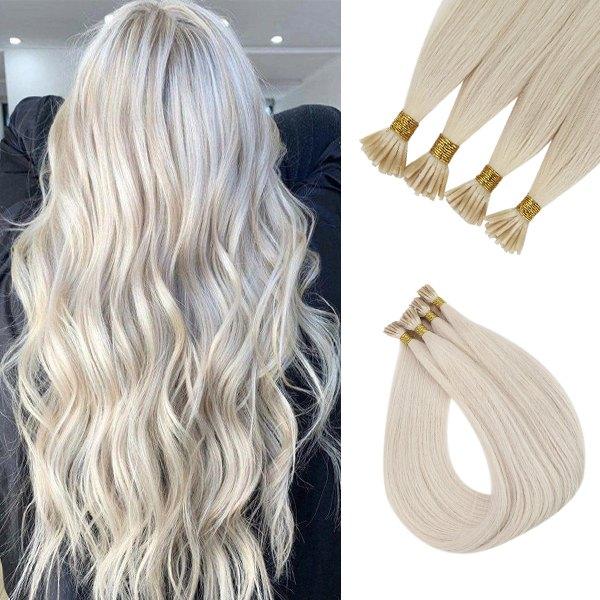 sunny hair，virgin i tip human hair extensions,fusion hair extensions,human hair i tip extensions,stick tip human hair