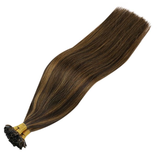 u tip brown human hair extensions